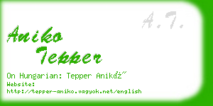 aniko tepper business card